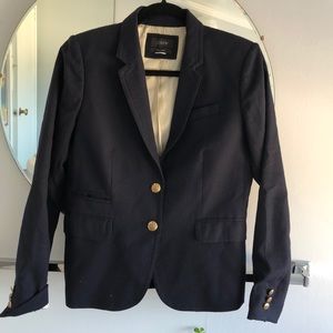 j.crew navy schoolboy blazer